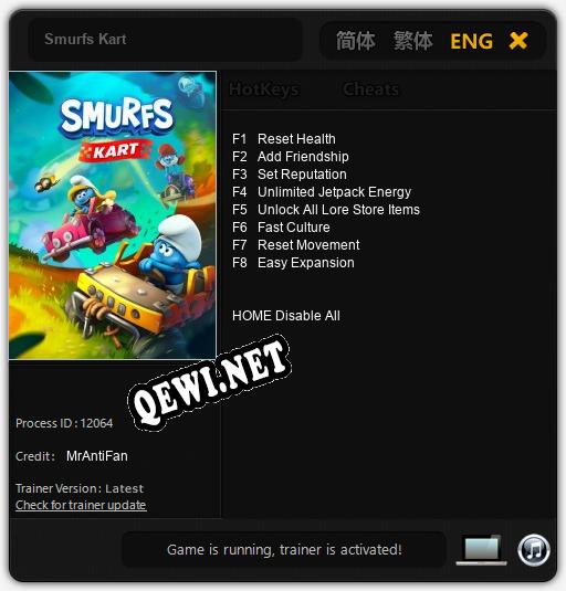 Smurfs Kart: ТРЕЙНЕР И ЧИТЫ (V1.0.9)