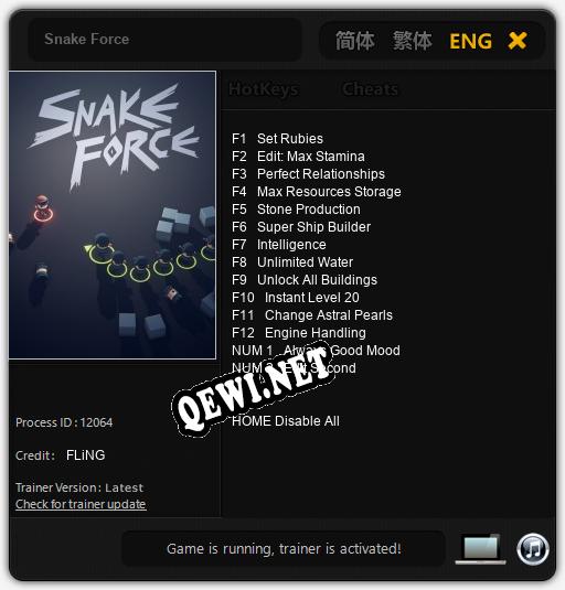 Snake Force: Читы, Трейнер +14 [FLiNG]