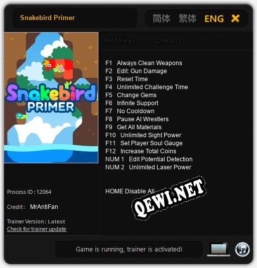 Snakebird Primer: Читы, Трейнер +14 [MrAntiFan]