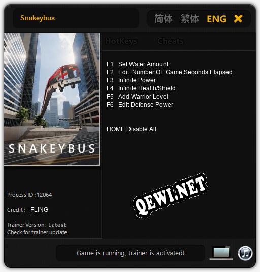 Snakeybus: ТРЕЙНЕР И ЧИТЫ (V1.0.92)