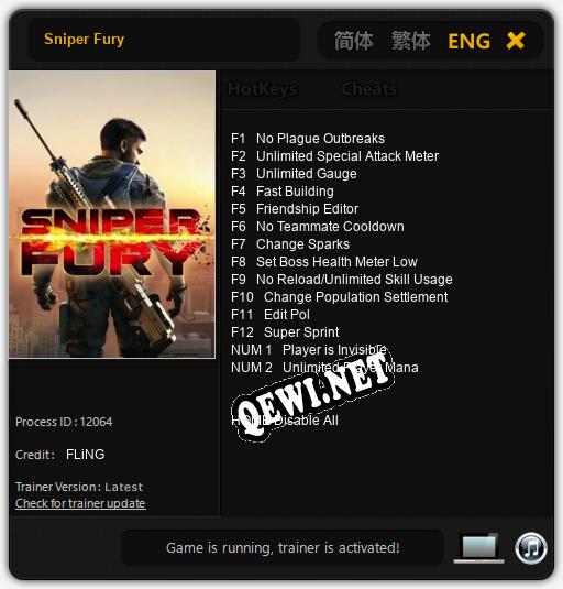 Sniper Fury: Читы, Трейнер +14 [FLiNG]