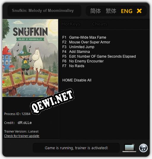 Snufkin: Melody of Moominvalley: Трейнер +7 [v1.6]