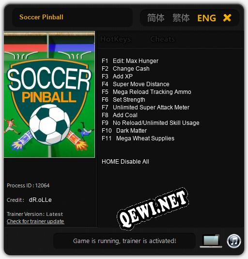 Soccer Pinball: Читы, Трейнер +11 [dR.oLLe]