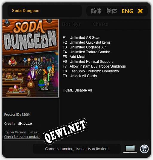 Трейнер для Soda Dungeon [v1.0.4]
