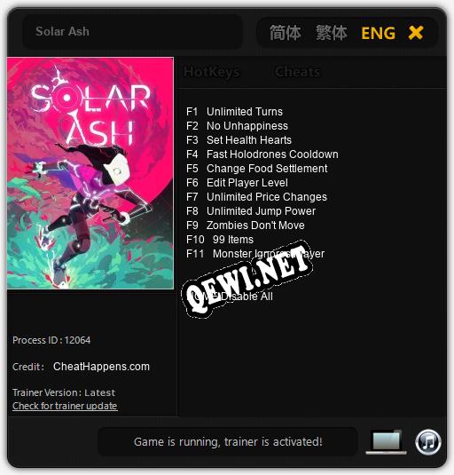 Solar Ash: ТРЕЙНЕР И ЧИТЫ (V1.0.91)