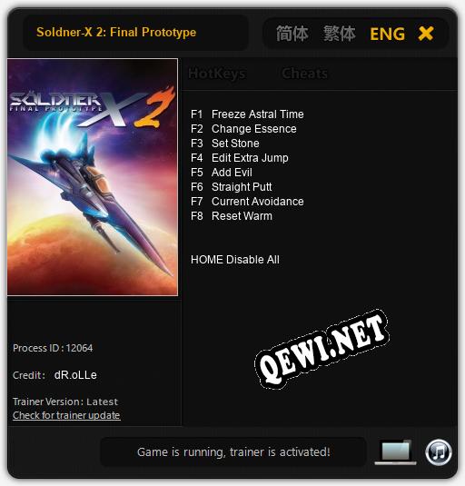 Трейнер для Soldner-X 2: Final Prototype [v1.0.3]