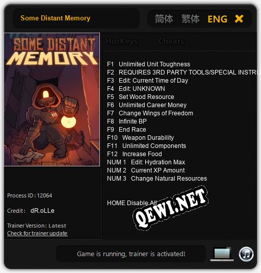 Some Distant Memory: Трейнер +15 [v1.4]