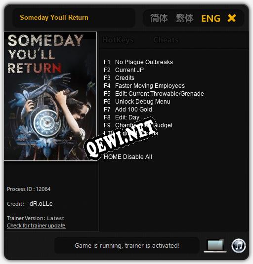 Someday Youll Return: Читы, Трейнер +10 [dR.oLLe]