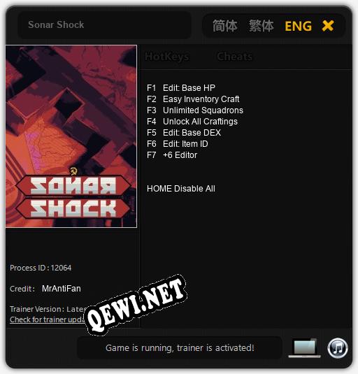Sonar Shock: Читы, Трейнер +7 [MrAntiFan]