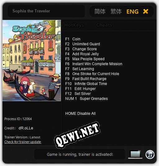 Sophia the Traveler: Читы, Трейнер +13 [dR.oLLe]