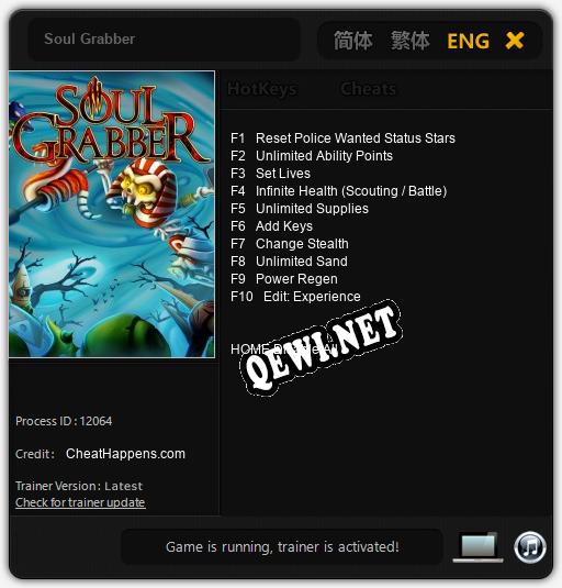 Трейнер для Soul Grabber [v1.0.6]