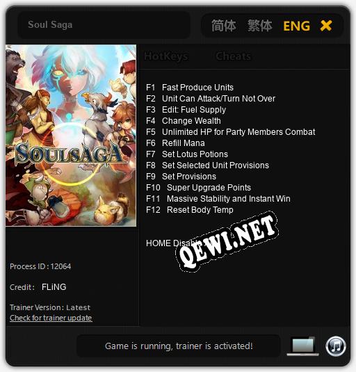 Трейнер для Soul Saga [v1.0.5]