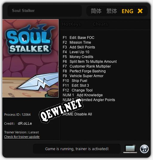Soul Stalker: Читы, Трейнер +14 [dR.oLLe]