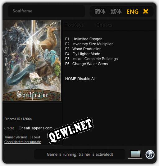 Soulframe: Читы, Трейнер +6 [CheatHappens.com]