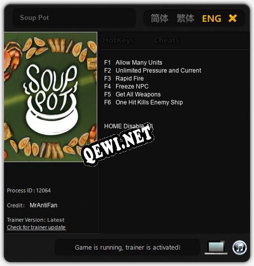 Soup Pot: Трейнер +6 [v1.1]