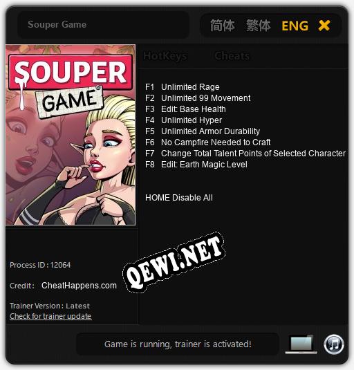 Souper Game: Читы, Трейнер +8 [CheatHappens.com]