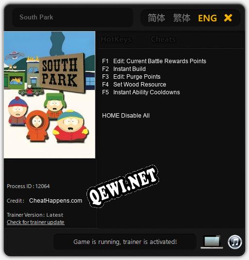 South Park: ТРЕЙНЕР И ЧИТЫ (V1.0.65)