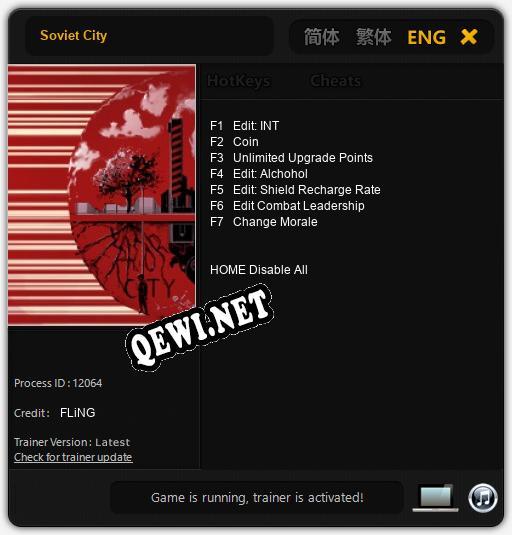 Трейнер для Soviet City [v1.0.3]
