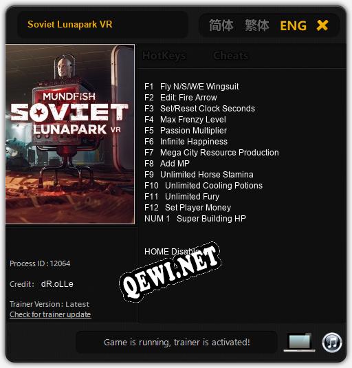 Soviet Lunapark VR: Трейнер +13 [v1.7]