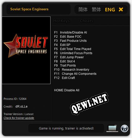 Soviet Space Engineers: ТРЕЙНЕР И ЧИТЫ (V1.0.37)