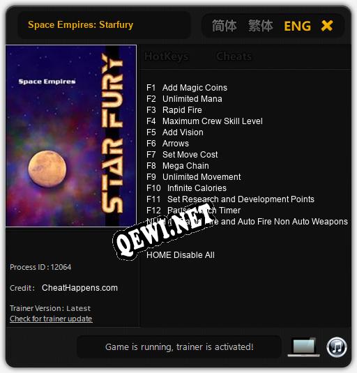 Space Empires: Starfury: ТРЕЙНЕР И ЧИТЫ (V1.0.54)