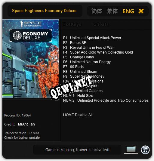 Space Engineers Economy Deluxe: Трейнер +14 [v1.9]