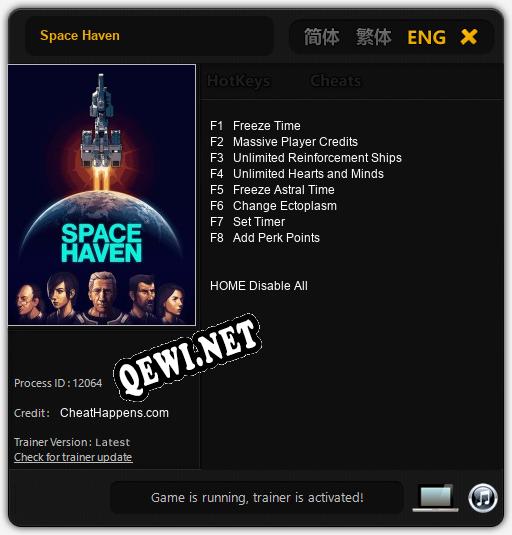 Space Haven: Трейнер +8 [v1.3]