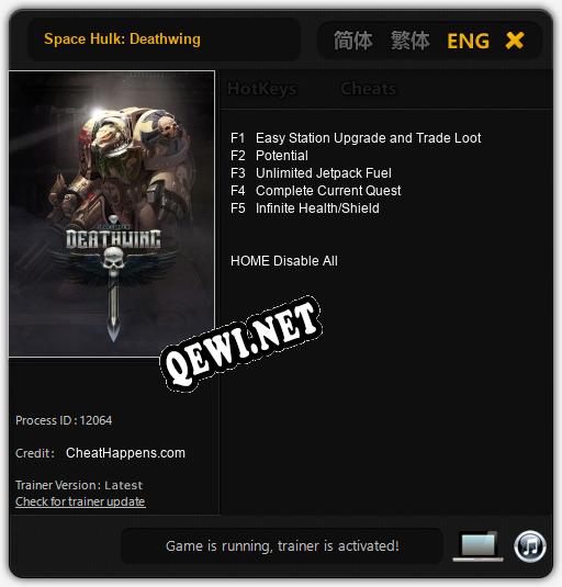 Space Hulk: Deathwing: Читы, Трейнер +5 [CheatHappens.com]