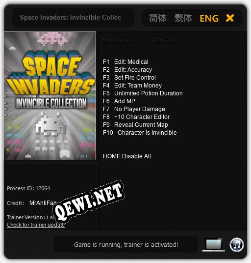 Трейнер для Space Invaders: Invincible Collection [v1.0.1]