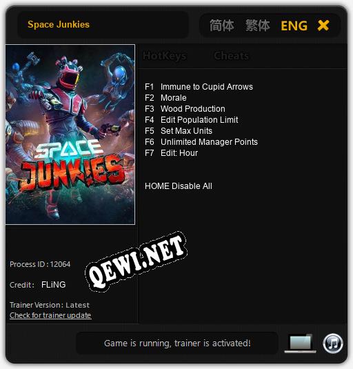 Space Junkies: ТРЕЙНЕР И ЧИТЫ (V1.0.32)