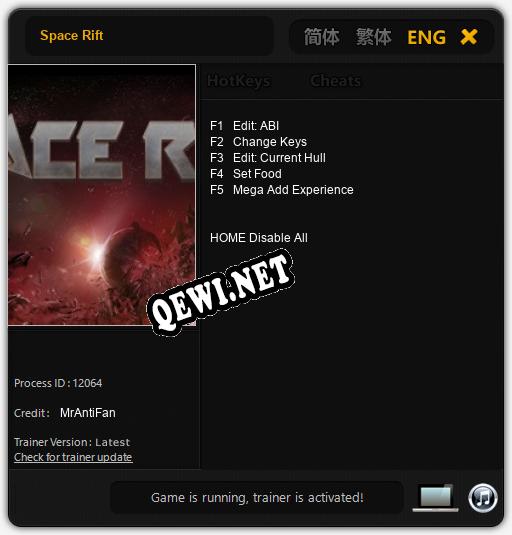 Space Rift: Трейнер +5 [v1.1]