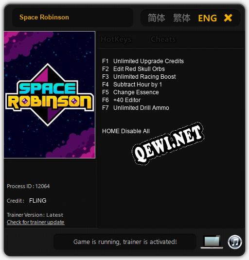Space Robinson: ТРЕЙНЕР И ЧИТЫ (V1.0.14)