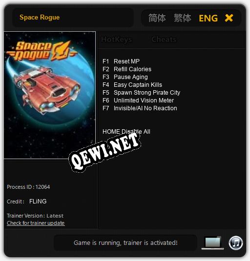 Трейнер для Space Rogue [v1.0.3]