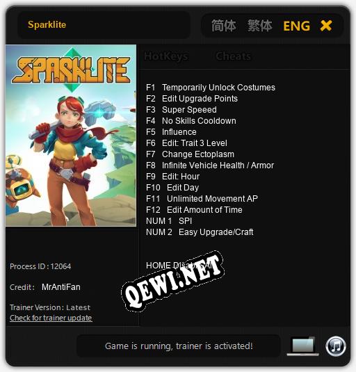 Sparklite: Читы, Трейнер +14 [MrAntiFan]