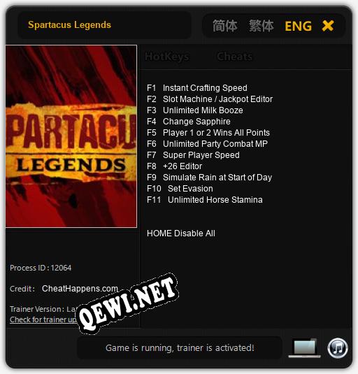 Spartacus Legends: Читы, Трейнер +5 [dR.oLLe]