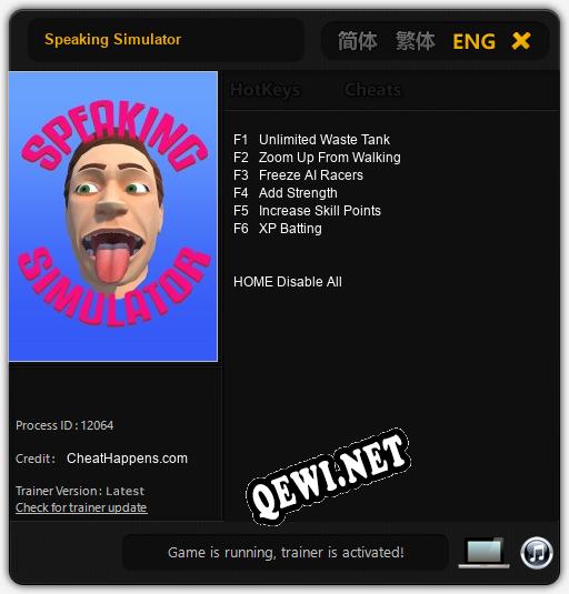 Speaking Simulator: Трейнер +6 [v1.4]