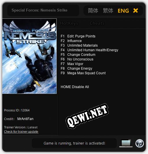 Special Forces: Nemesis Strike: ТРЕЙНЕР И ЧИТЫ (V1.0.74)