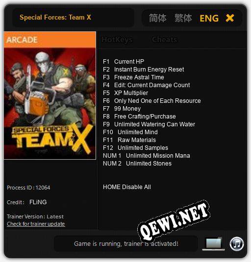 Special Forces: Team X: Трейнер +14 [v1.9]