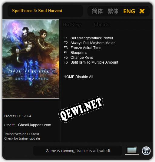 SpellForce 3: Soul Harvest: ТРЕЙНЕР И ЧИТЫ (V1.0.47)