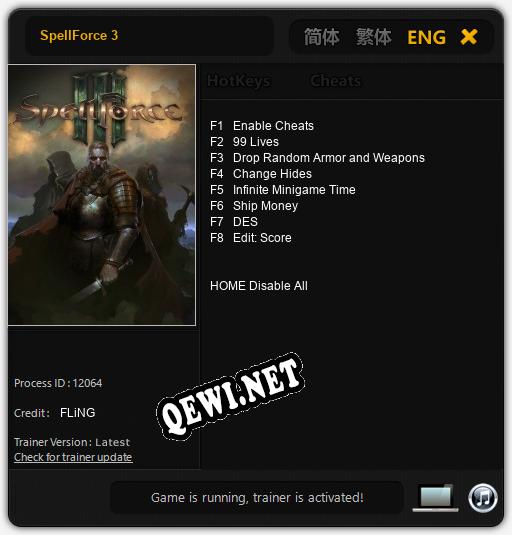 SpellForce 3: Читы, Трейнер +8 [FLiNG]