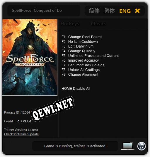 Трейнер для SpellForce: Conquest of Eo [v1.0.4]