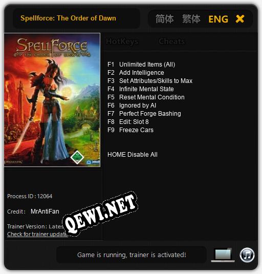Spellforce: The Order of Dawn: ТРЕЙНЕР И ЧИТЫ (V1.0.44)