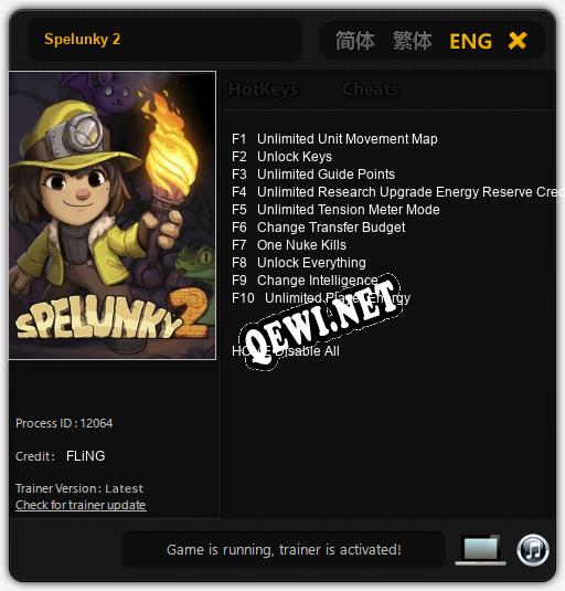 Spelunky 2: Трейнер +10 [v1.7]