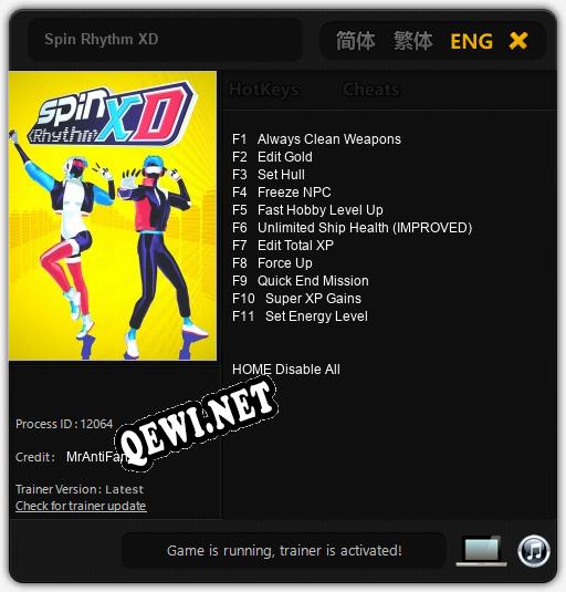 Spin Rhythm XD: ТРЕЙНЕР И ЧИТЫ (V1.0.78)