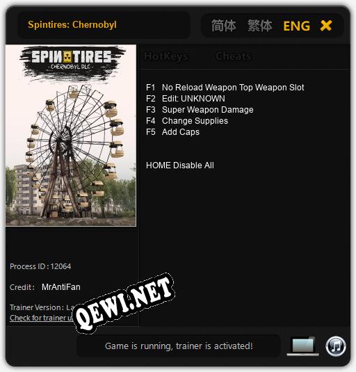 Spintires: Chernobyl: Читы, Трейнер +5 [MrAntiFan]