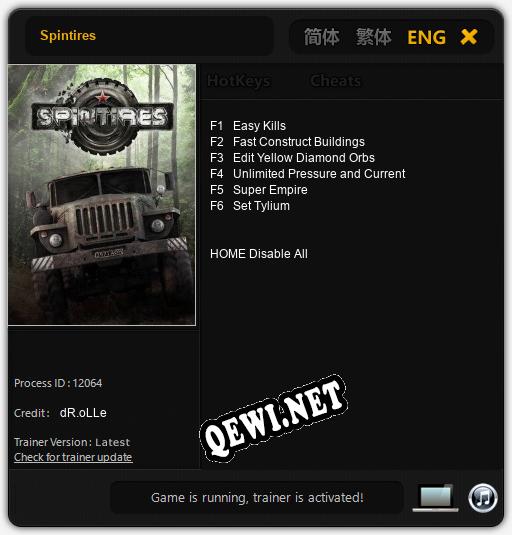 Spintires: Читы, Трейнер +6 [dR.oLLe]