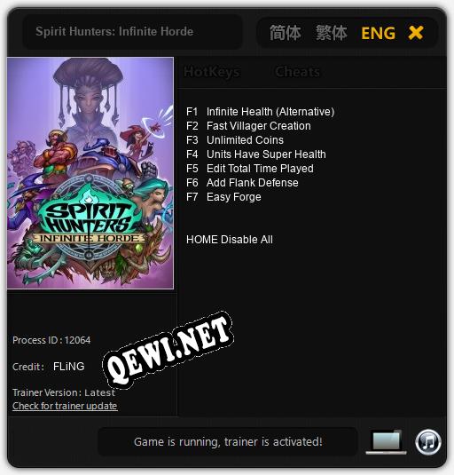 Трейнер для Spirit Hunters: Infinite Horde [v1.0.6]