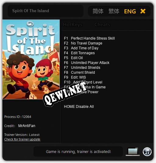 Трейнер для Spirit Of The Island [v1.0.7]