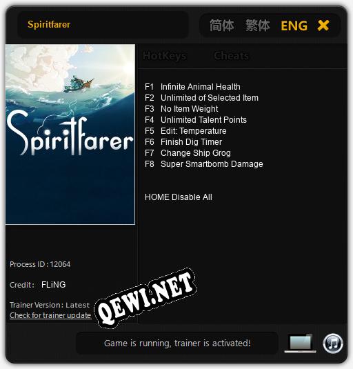 Spiritfarer: Читы, Трейнер +8 [FLiNG]