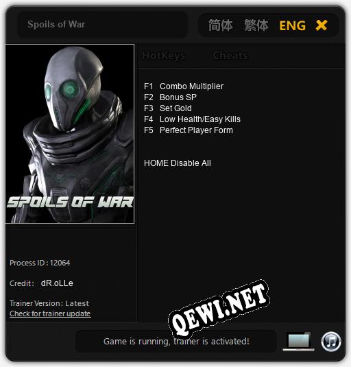 Spoils of War: Трейнер +5 [v1.1]